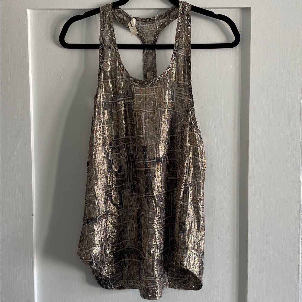 Isabel Marant Studded Patterned Tank